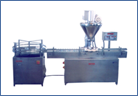 Automatic Powder Filling Machine With Turn Table And Conveyor