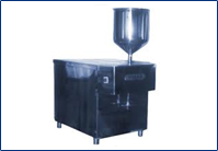 Semi automatic pneumatic operated paste/cream filling machine 